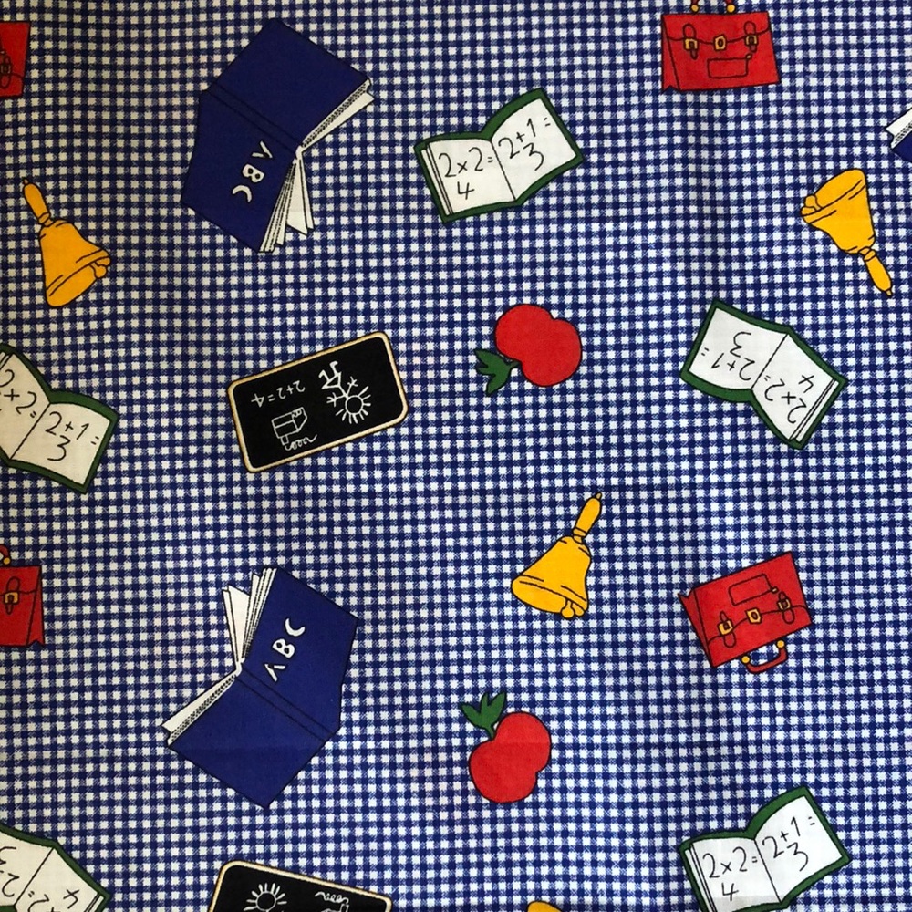 Fabric ABC Gingham 1 yard x 42” wide cotton Springs Creative Products Group new